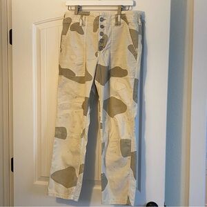 Anthropologie Camouflage Cargo Pants